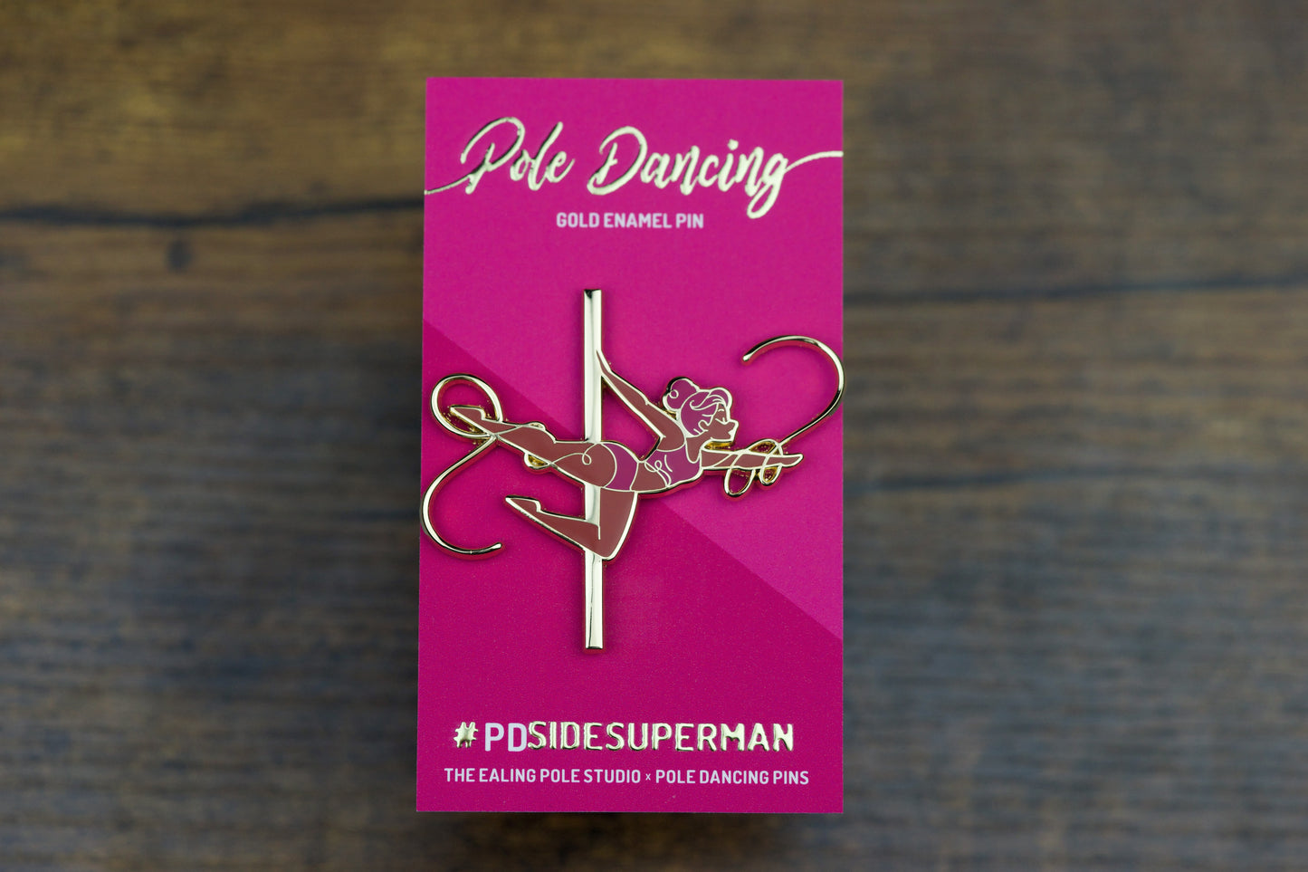 Side Superman Enamel Pin