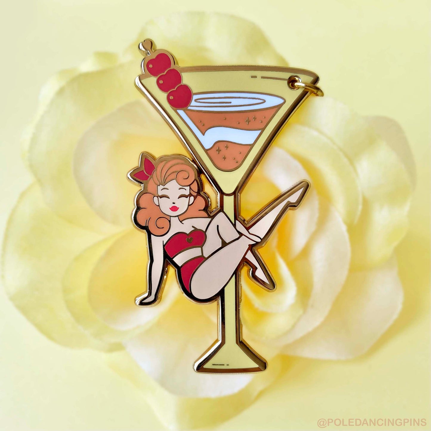 Martini Sit (Tequila Sunrise) Keychain