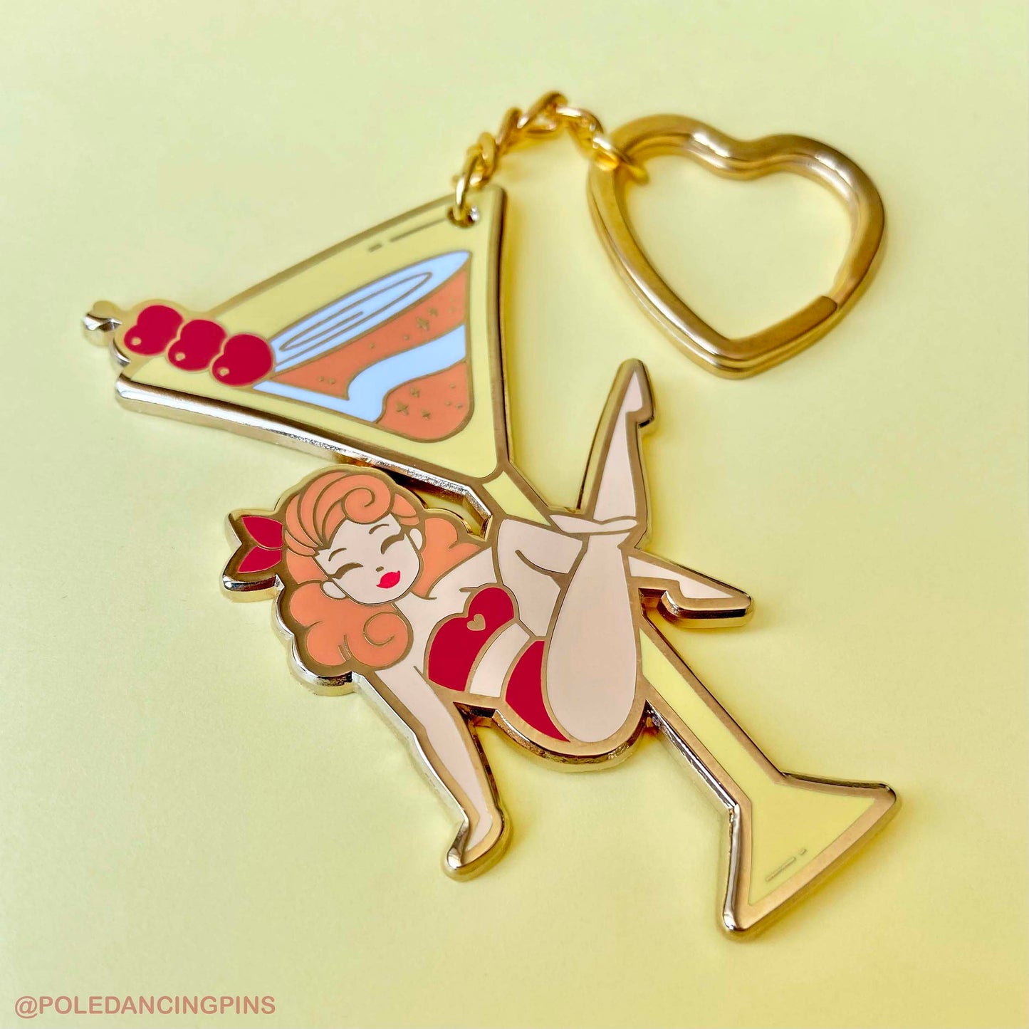 Martini Sit (Tequila Sunrise) Keychain