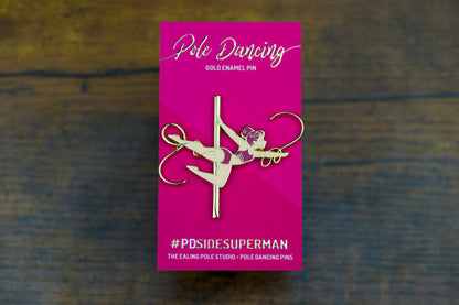 Side Superman Enamel Pin