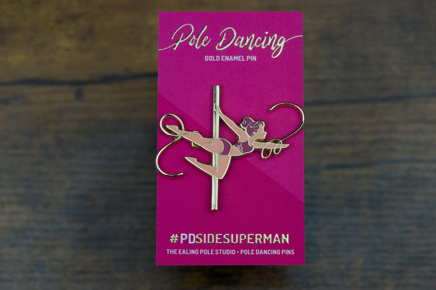 Side Superman Enamel Pin