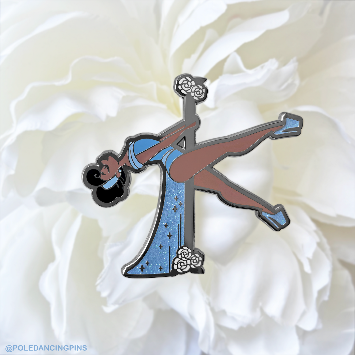 Scissor Sit (Dark Skin) Enamel Pin